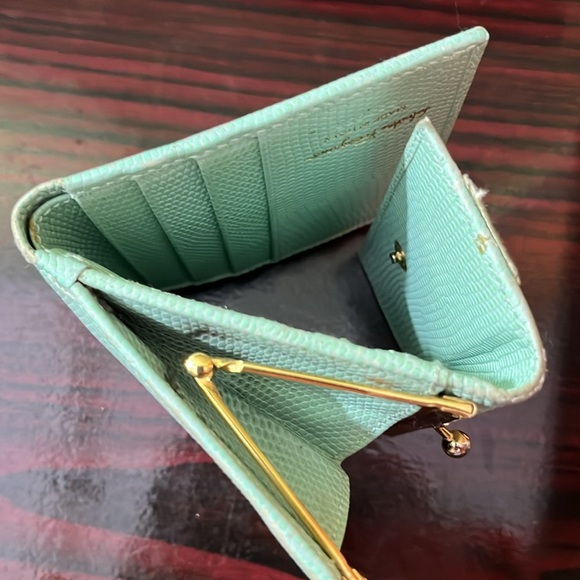 Salvatore Ferragamo Wallet Purse Vera Green Woman Authentic - Picture 7 of 12